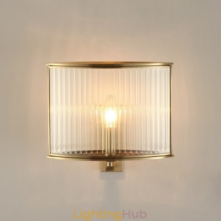 Pure Brass Luxurious Rustic Retro Vintage 1 Light Wall Light with Glass Shade Pure Brass Luxurious Rustic Retro Vintage 1 Light Wall Light with Glass Shade