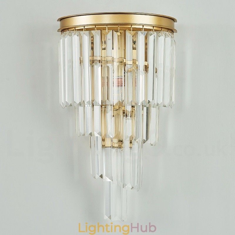Modern Luxury K9 Crystal Wall Light with Crystal Shade