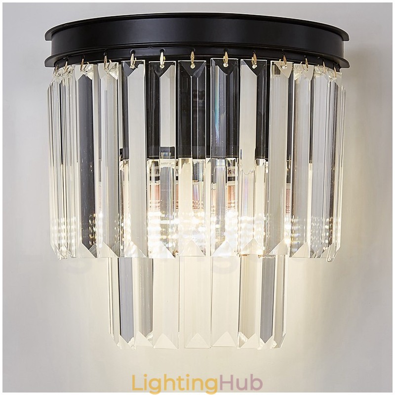 Modern Luxury K9 Crystal Wall Light with Crystal Shade