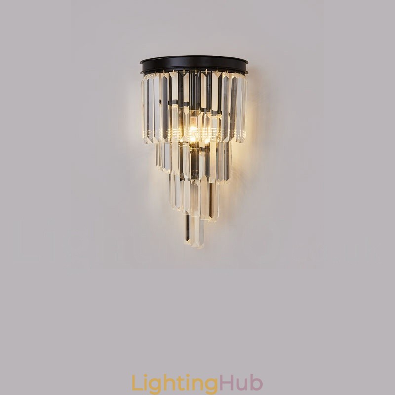 Modern Luxury K9 Crystal Wall Light with Crystal Shade