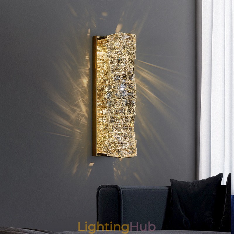 Modern K9 Crystal Wall Light for Bedside Porch Aisle Living Room Bedroom Study