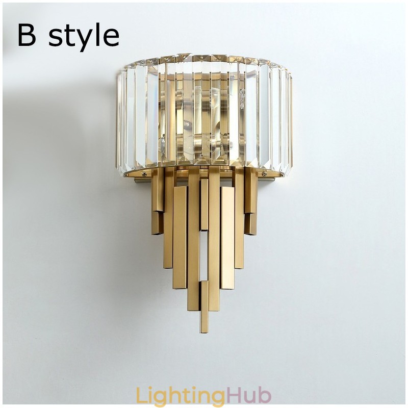Postmodern Luxury Crystal Wall Light Living Room TV Background Wall Bedroom Bedside Wall Light