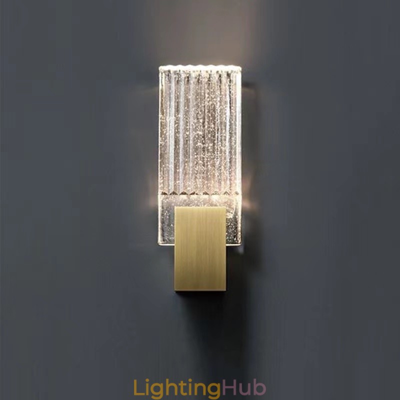 Postmodern Minimalist Living Room Crystal Wall Sconces American Art Bedside Bedroom Study Wall Sconces