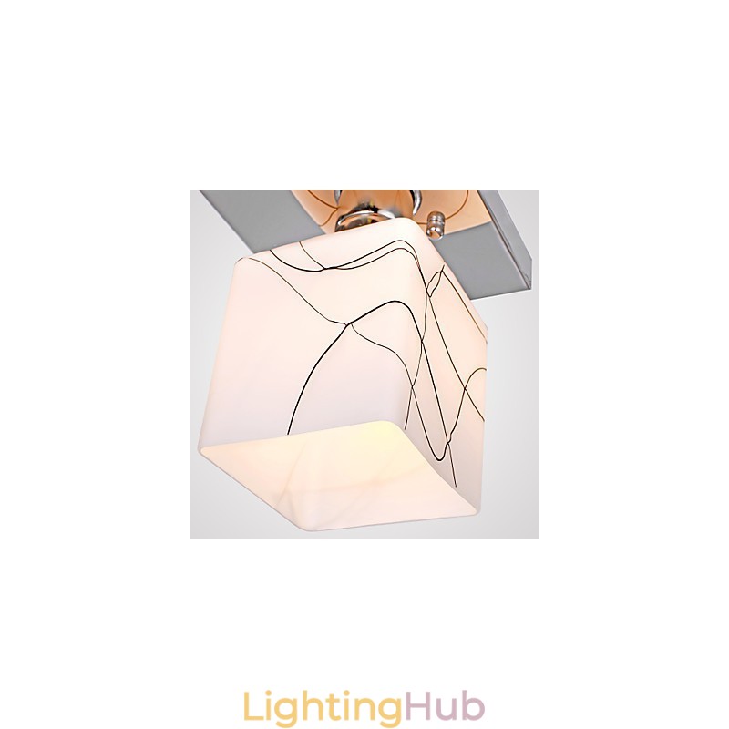 Modern Contemporary Mini Style Electroplated Metal Flush Mount
