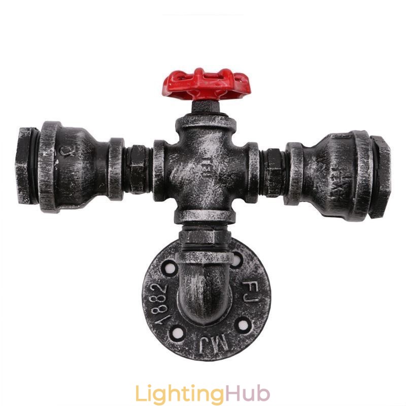 Vintage Retro Water Pipe Industrial Sconces Wall Lamp