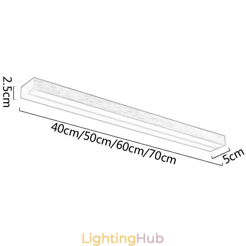 Modern Mirror Front Light Wall Lamp Acrylic Washroom Makeup Lighting
