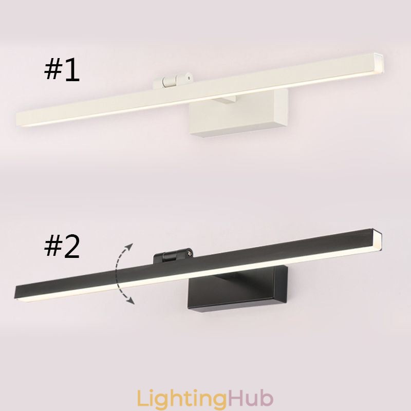 Nordic Style Mirror Front Light Angle Adjustable Wall Lamp Washroom