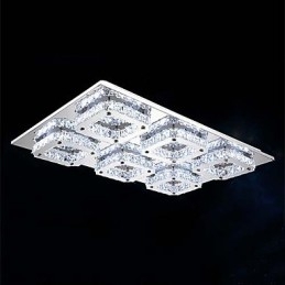Modern Contemporary Electroplated Metal Flush Mount