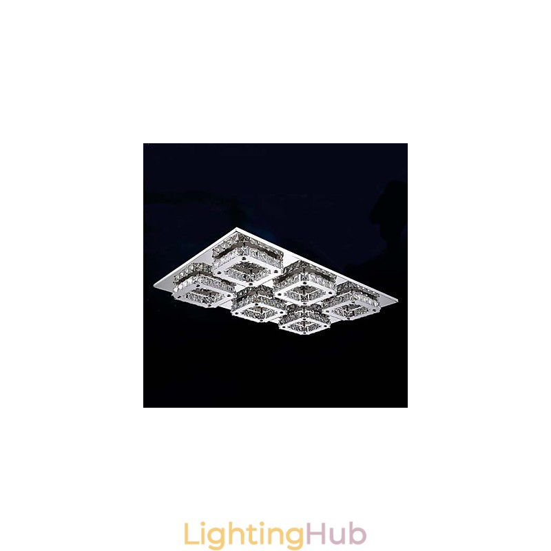Modern Contemporary Electroplated Metal Flush Mount