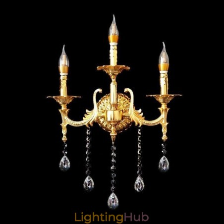 European Wall Lamp Luxurious Wall Sconce Crystal Drop Decoration Lamp Bedside Lighting European Wall Lamp Luxurious Wall Sconce Crystal Drop Decoration Lamp Bedside Lighting