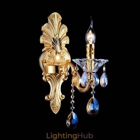 European Wall Lamp Luxurious Wall Sconce Crystal Drop Decoration Lamp Bedside Lighting European Wall Lamp Luxurious Wall Sconce Crystal Drop Decoration Lamp Bedside Lighting