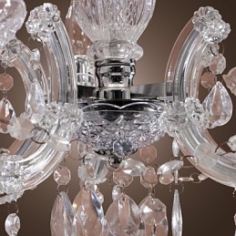 Upligh Chrome Ceiling Lamp Candle light Acrylic Fixture Chandelier Pendant