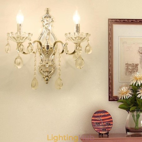 European Wall Lamp Crystal Wall Sconce Decoration Light Sconce Lighting European Wall Lamp Crystal Wall Sconce Decoration Light Sconce Lighting