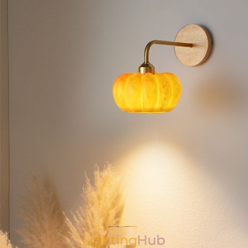 Pumpkin Wall Light Japanese Retro Wall Sconces Lamp