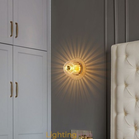 Modern Wall Lighting With Clear Glass Shade Brushed Wall Sconce Lighting Modern Wall Lighting With Clear Glass Shade Brushed Wall Sconce Lighting