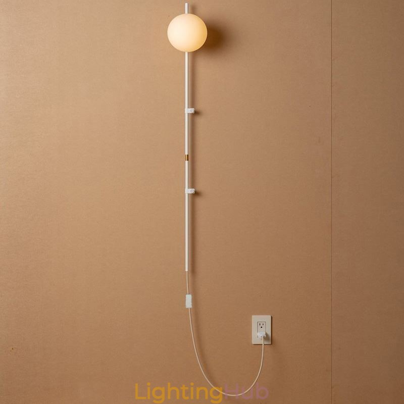 Globe Wall Sconce Lighting Mid Century Magic Bean Wall Lamp With Plug