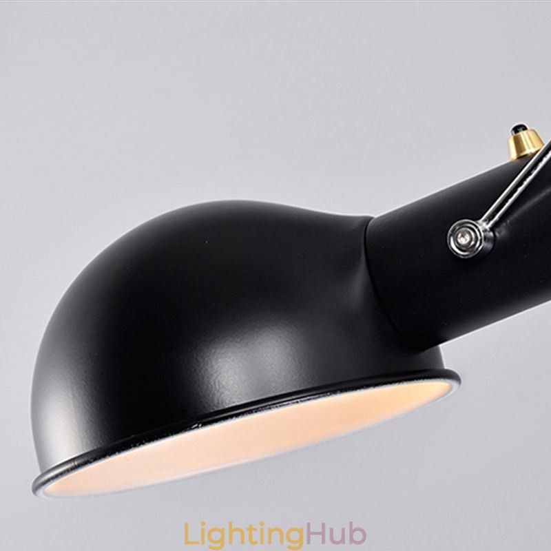 Single Rocker Arm Wall Light Bedside Reading Sconce Lamp