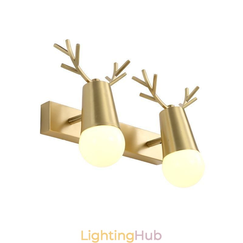 Nordic Brass Wall Lamp Mirror Front Light