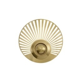 Nordic Brass Wall Lamp Hollow out Round Shape Sconce Light