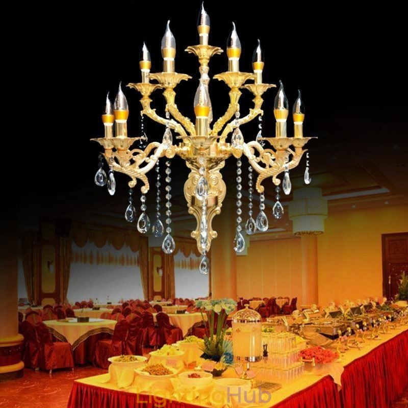 European Wall Lamp Luxurious Wall Sconce Crystal Drop Lamp Bedside Lighting