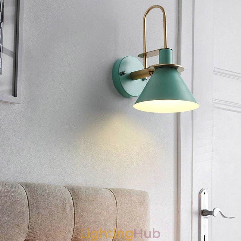 Nordic Wall Light Makron Style Wall Sconce Creative Mirror front Lamp Light