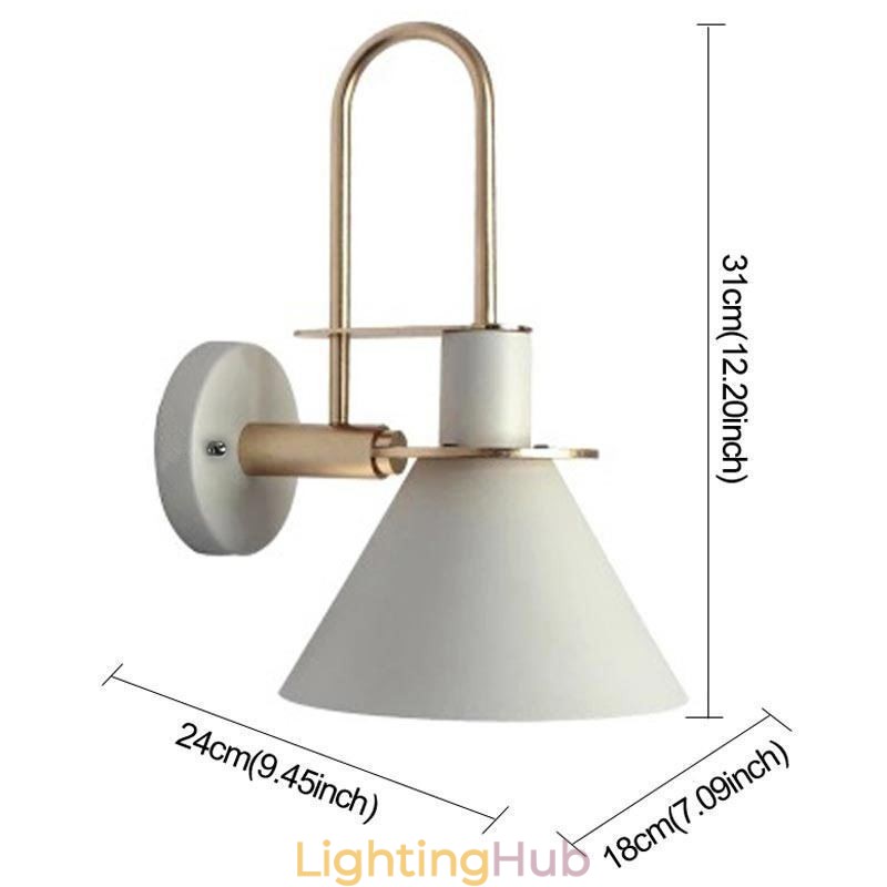 Nordic Wall Light Makron Style Wall Sconce Creative Mirror front Lamp Light