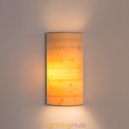 Japanese Bamboo Wall Light Simple Semicircle Wall Sconce Bedside Lighting Japanese Bamboo Wall Light Simple Semicircle Wall Sconce Bedside Lighting