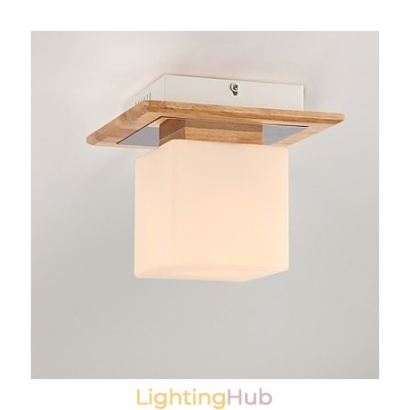 Flush Mount Mini Style Modern Contemporary Wood Flush Mount Mini Style Modern Contemporary Wood