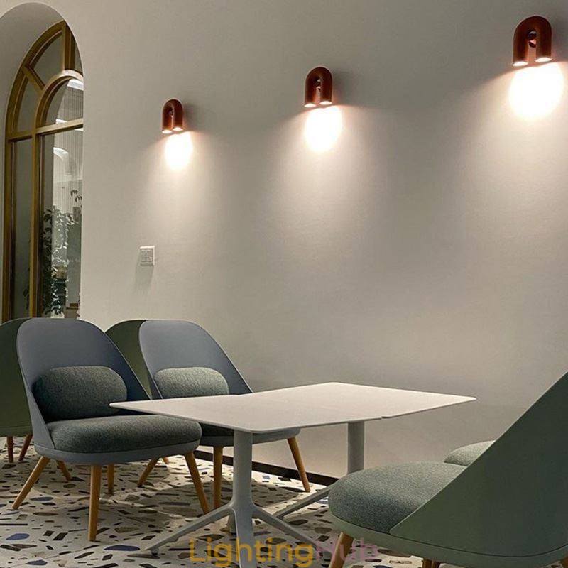 Wall Sconce U Shape Minimalist Creative Wall Light 90° Rotating Lampshade
