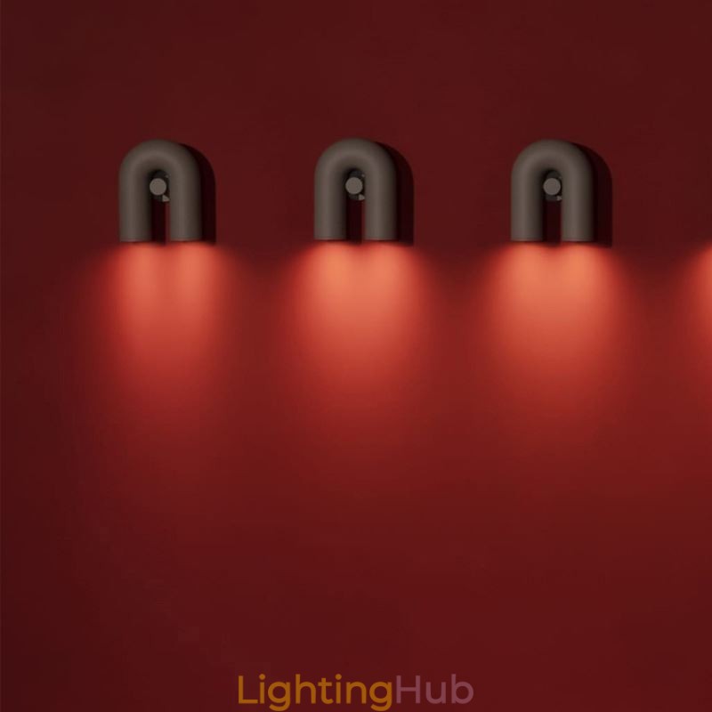 Wall Sconce U Shape Minimalist Creative Wall Light 90° Rotating Lampshade