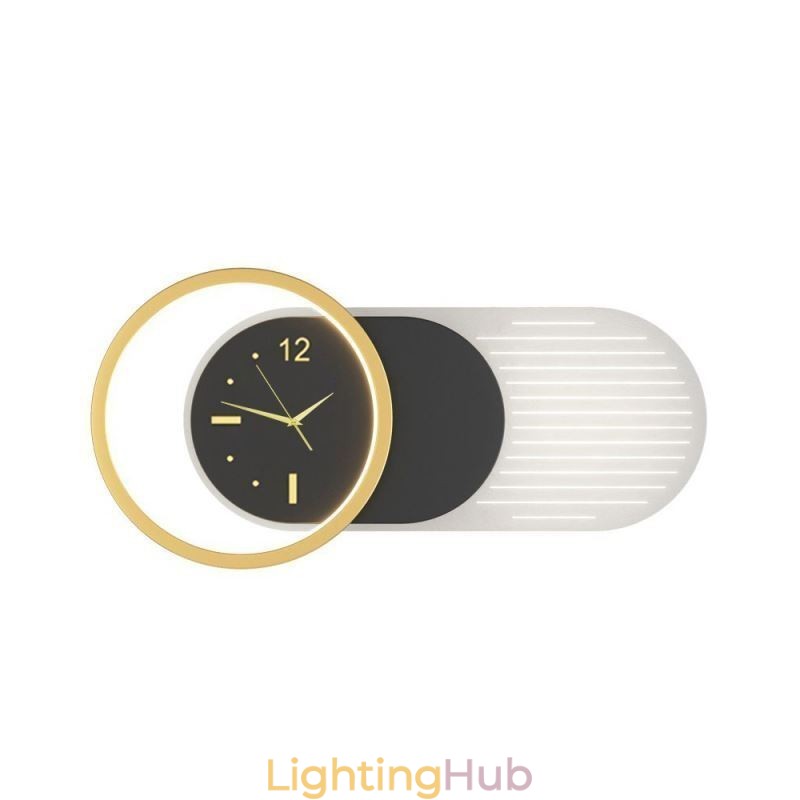 Wall Lamp Modern Minimalist Acrylic Wrought Iron Clock Wall Light