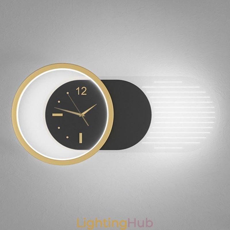 Wall Lamp Modern Minimalist Acrylic Wrought Iron Clock Wall Light