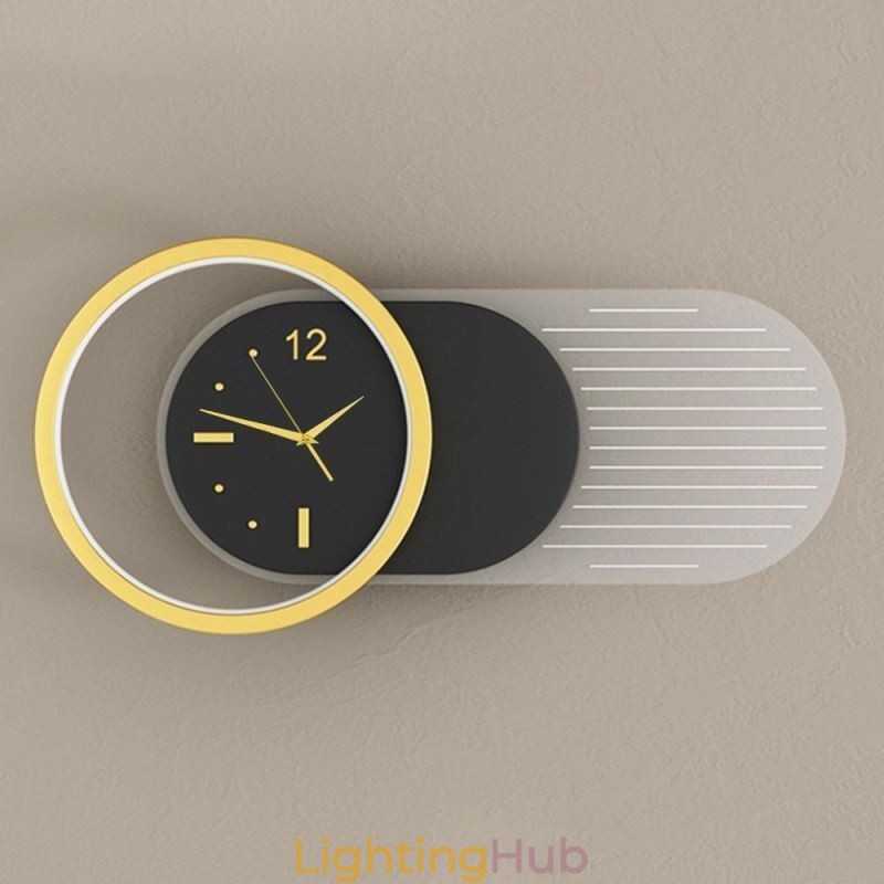 Wall Lamp Modern Minimalist Acrylic Wrought Iron Clock Wall Light