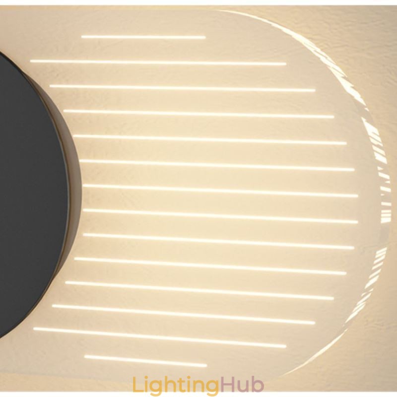 Wall Lamp Modern Minimalist Acrylic Wrought Iron Clock Wall Light