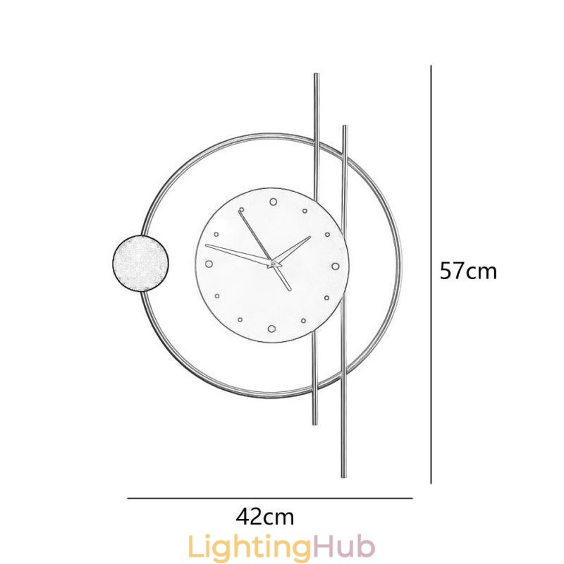 Clock Wall Light Modern Minimalist Wrought Iron Wall Lamp And