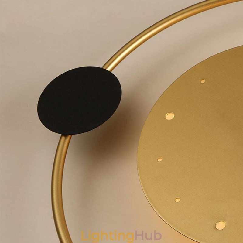 Clock Wall Light Modern Minimalist Wrought Iron Wall Lamp And