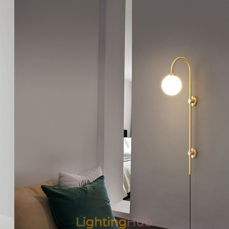 Modern Wall Sconce Brushed Gold Wall Light