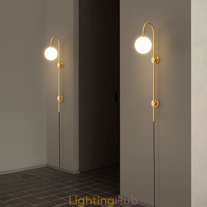 Modern Wall Sconce Brushed Gold Wall Light