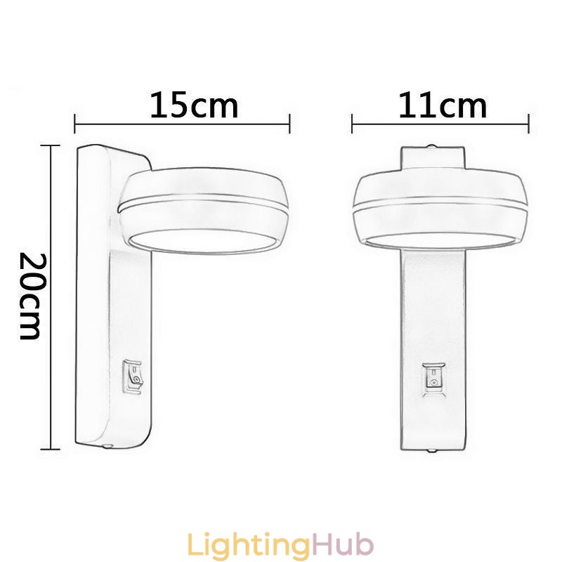 Swivel Wall Lamp Modern Minimalist Sconce Light