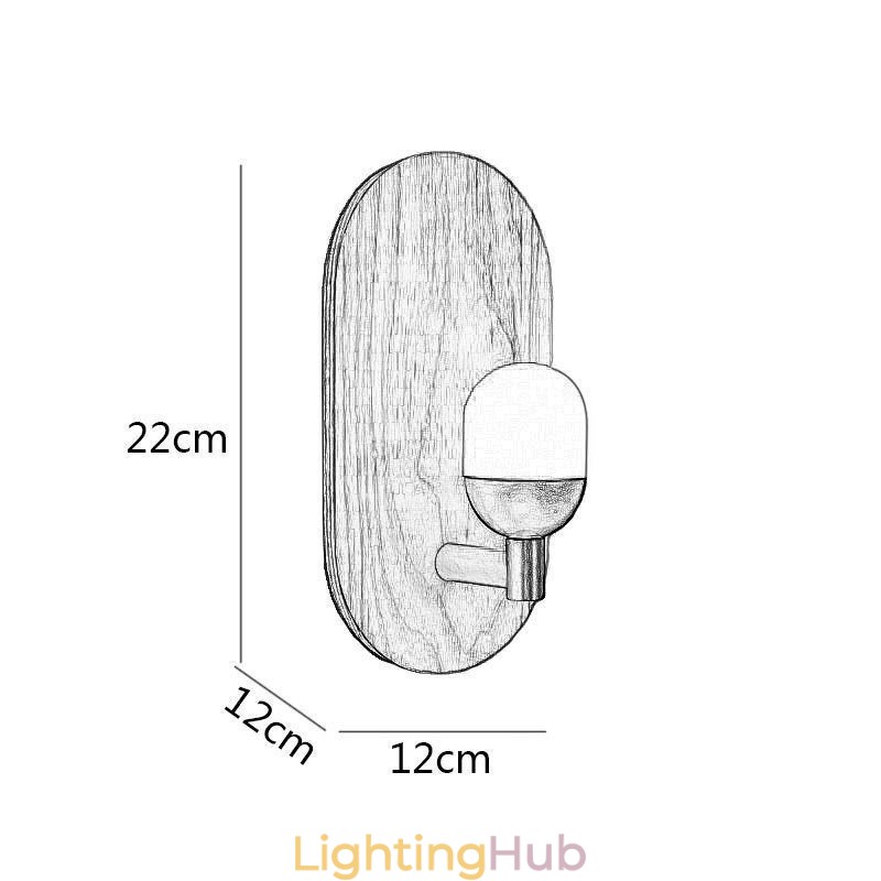 Decoration Wall Wood Lamp Entrance Aisle Lights Nordic Bedside Wall Light