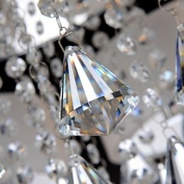 Remote Control Flush Mount Crystal Modern Contemporary