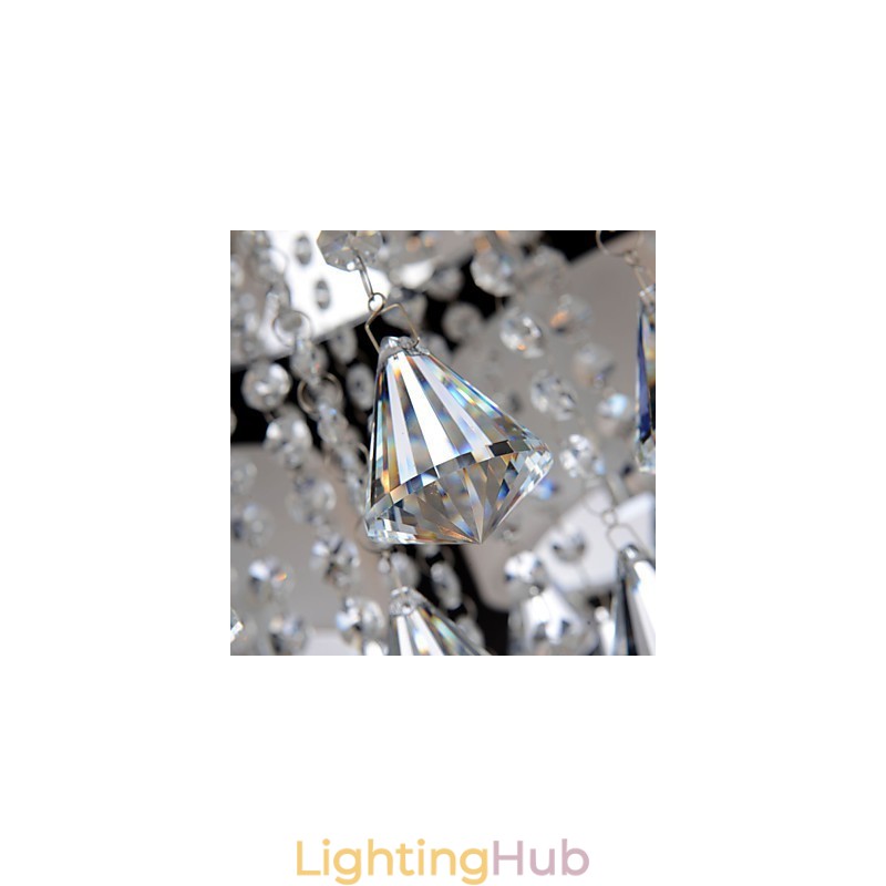 Remote Control Flush Mount Crystal Modern Contemporary