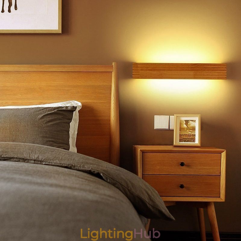 Japanes Style Wooden Wall Lamps Lamp Bathroom Home Wall Sconce