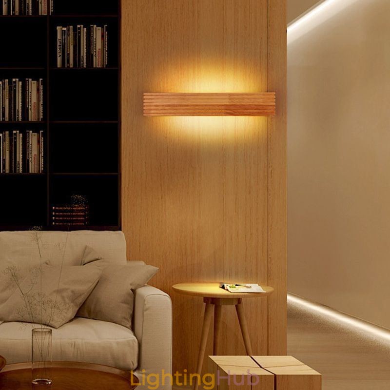 Japanes Style Wooden Wall Lamps Lamp Bathroom Home Wall Sconce