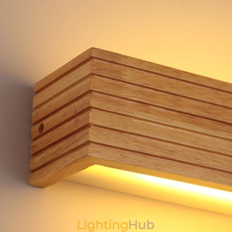 Japanes Style Wooden Wall Lamps Lamp Bathroom Home Wall Sconce
