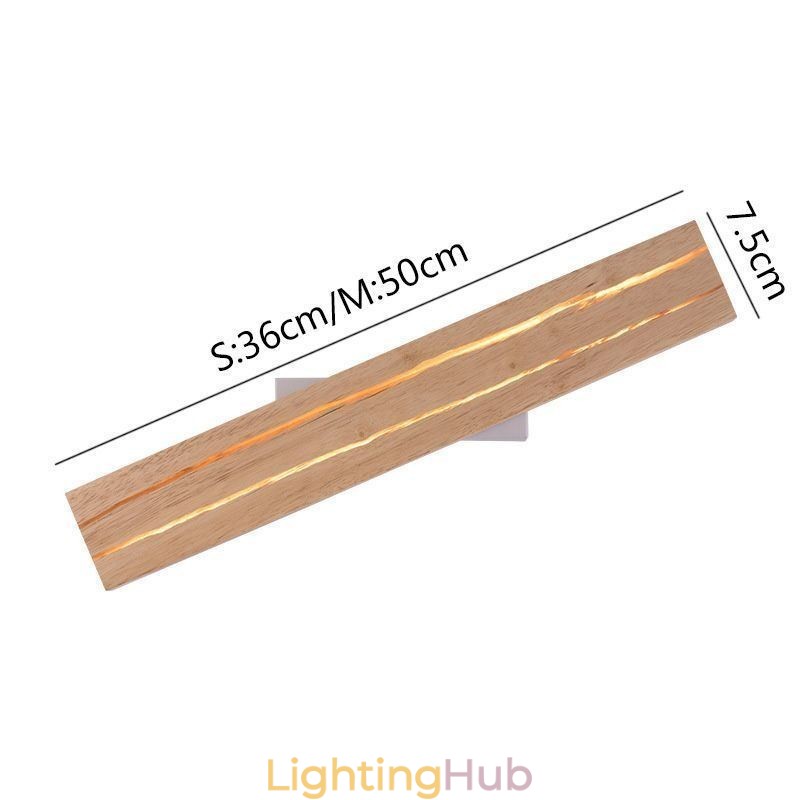Modern Wood Wall Lamp Entrance Aisle Lights Nordic Bedside Wall Light