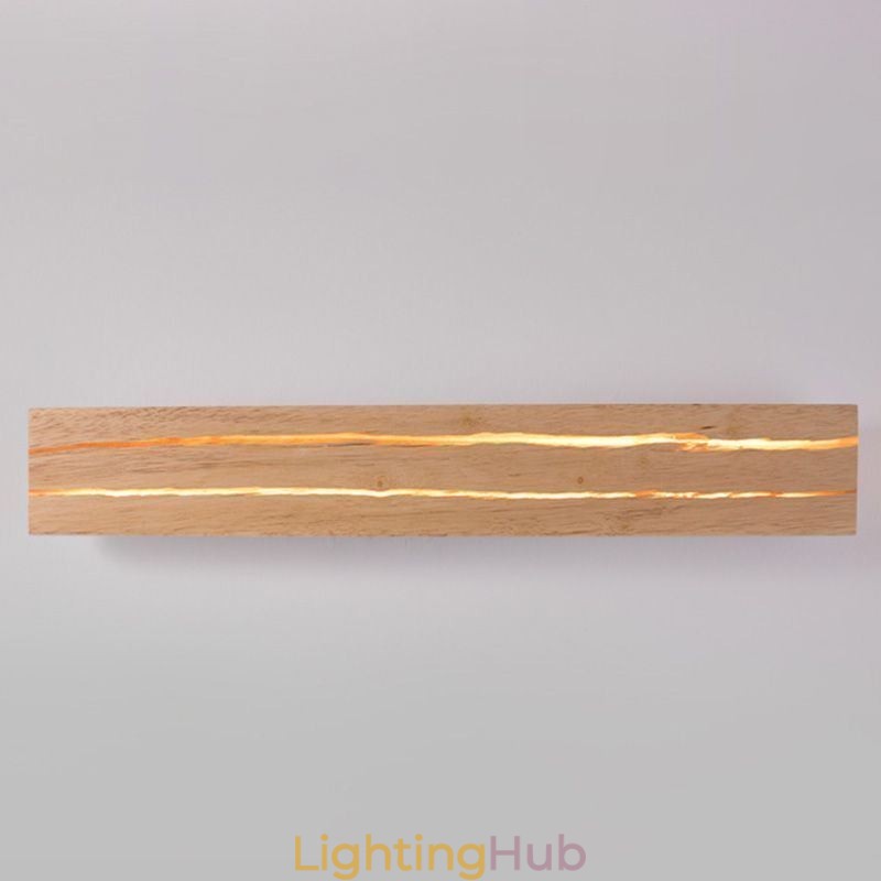 Modern Wood Wall Lamp Entrance Aisle Lights Nordic Bedside Wall Light