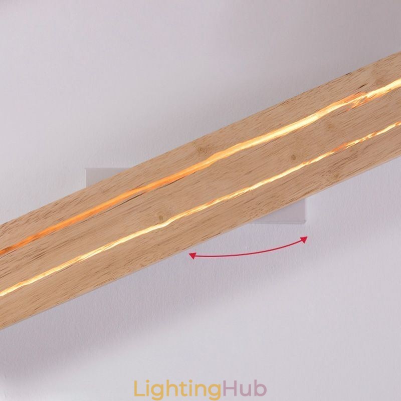 Modern Wood Wall Lamp Entrance Aisle Lights Nordic Bedside Wall Light