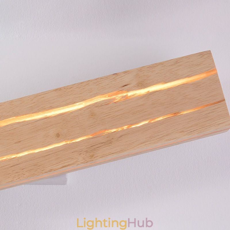 Modern Wood Wall Lamp Entrance Aisle Lights Nordic Bedside Wall Light