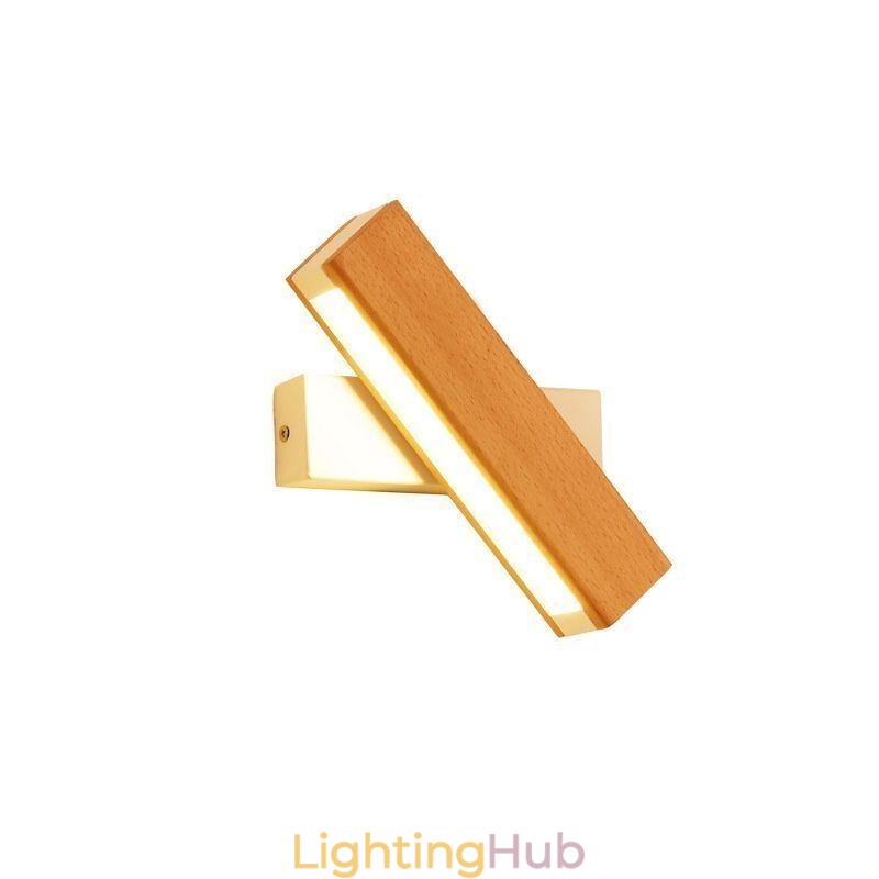 Europe Solid Wood Wall Lamp Bedside Wall Lighting Modern Simplicity Lamps